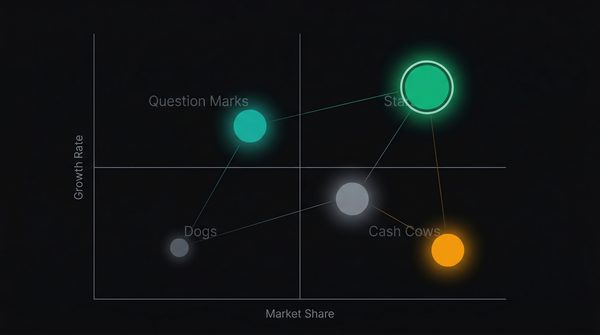 Competitive quadrant map with brand positions